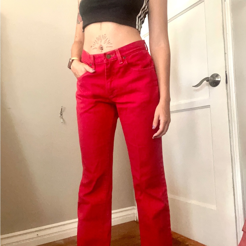 Vintage Riders Red Jeans - Picture 3 of 7